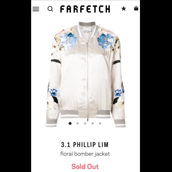 3.1 Phillip Lim Embroidered Bomber- SOLD OUT !!! - Picture 1 of 8